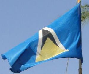 yapboz Saint Lucia bayrağı
